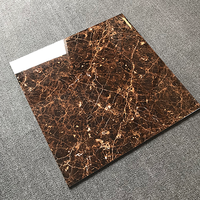 Carrelage de sol en céramique noir brillant pour maison, carreaux de sol en porcelaine, avec ligne dorée, pour bricolage