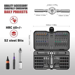 66 in 1 <strong>Magnetic</strong> <strong>Screwdriver</strong> <strong>Set</strong> DIY Ratchet <strong>Screwdriver</strong> <strong>Set</strong> with Detachable Handle Portable Compact Repair Tool Kit - Product Image 6