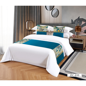 Parure de <span class=keywords><strong>lit</strong></span> de luxe jacquard européen pour hôtel, comprenant <span class=keywords><strong>couvre</strong></span>-<span class=keywords><strong>lit</strong></span>, housse de couette, drap et housse de coussin de canapé – Vente directe usine - Product Image 4