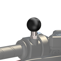 Adaptateur de montage à rotule de 1 et 1,5 pouces avec filetage 1/4-20 / M8 / M10 compatible avec les bras à double douille de taille B de RAM Mounts