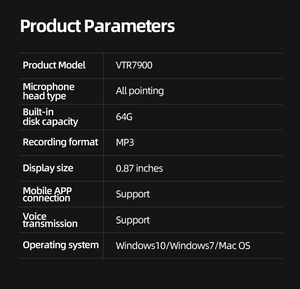 Grabadora de Voz Inteligente Mini con IA <span class=keywords><strong>PHILIPS</strong></span> VTR7900, Transcripción y Traducción Gratuitas de por Vida, Grabación de Llamadas Telefónicas, WiFi, Batería de 85H, MP3 - Product Image 5