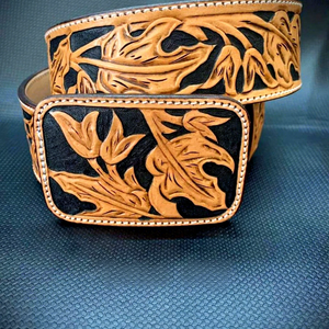 Cinturones Cuadrados de Cuero Vacuno Genuino, Ecológicos, Vintage, Personalizados, Unisex, con Hebilla de Acero, 38 cm de Ancho, Diseño Sólido, para Bodas y Fiestas, Venta al Por Mayor - Product Image 6