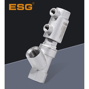 Válvula de llenado sin tubo serie ESG 1AB DN15 de acero inoxidable 304/316 con asiento angular Tri-Clamp para aplicaciones de alimentación - Product Image 3