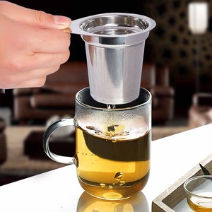 Panier à thé <span class=keywords><strong>en</strong></span> acier inoxydable 304 avec couvercle <span class=keywords><strong>en</strong></span> silicone anti-brûlure, infuseur à feuilles de thé de qualité alimentaire, filtre <span class=keywords><strong>en</strong></span> maille avec logo personnalisé, vente <span class=keywords><strong>en</strong></span> gros - Product Image 2