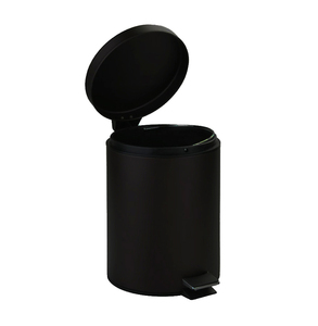 <span class=keywords><strong>Poubelle</strong></span> en métal 3L 5L, <span class=keywords><strong>poubelle</strong></span> à pédale en acier inoxydable pour salle de bain, <span class=keywords><strong>poubelle</strong></span> <span class=keywords><strong>noire</strong></span> pour la maison - Product Image 2