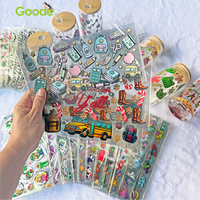 Desain Kustom Goode Gaya Festival Natal Kartun Tahan Air UV DTF untuk Stiker Transfer Tumbler Pembungkus Gelas 16oz