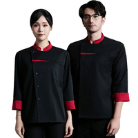 Vêtements de travail veste tissu travail bureau uniforme pour hommes grande taille Chef uniformes Chef hommes Détachement Kaki personnalisé cuisine Chef manteau