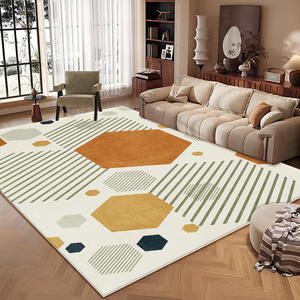 Alfombra rectangular abstracta nórdica de imitación de cachemira, antideslizante, para sala de estar, dormitorio, 80x150 cm - Product Image 4