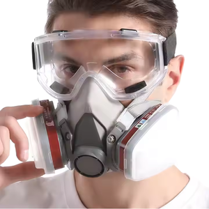 Masque facial demi-couvre-visage en silicone réutilisable, anti-poussière, anti-smog, anti-virus, anti-pollen, écologique, 4 couches, directement de l'usine - Product Image 1
