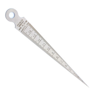 Juego de Calibres de Espesor de Acero Inoxidable 1-15, Calibres Cónicos de Cuña para Medir Espacios y Ángulos - Product Image 1