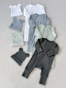 Jumpsuit rumbai bayi 2 buah melar katun Pit Strip Jumpsuit untuk bayi baru lahir Ins wafel Ruffle katun bayi busur melar lucu - Product Image 3