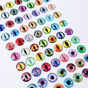 Foretend – tête de pêche en mer, leurre yeux, Cabochon yeux en verre, accessoires de bricolage multicolores pour jouets, bijoux, 6mm-50mm