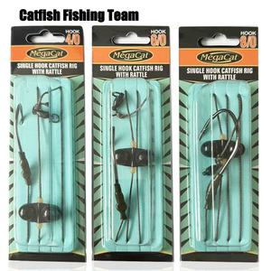 Nouvel ensemble de matériel de pêche au poisson-chat avec cloche, trois tailles, 4 #   6 #   8 #   Hameçons pour la pêche en eau douce en fond de mer - Product Image 2