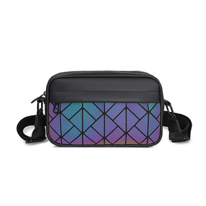 Unisex Geometric Pattern Waterproof <b>Film</b> Material Crossbody Sling Bag Fashion Casual Travel Outdoor Bag - Product Image 1