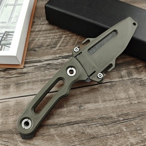 Cuchillo Fijo de Acero 8Cr13MoV de 3.70 Pulgadas con Mango Completo de Fibra de Nylon Antideslizante para Camping y Aventura en la Selva, Ideal para DIY y OEM - Product Image 5