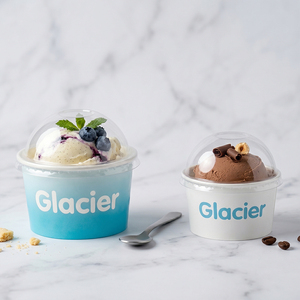 Coppette per <span class=keywords><strong>Gelato</strong></span> Personalizzate di Alta Qualità, Doppio Rivestimento in PE, per Dessert e Feste, Coppette di Carta per <span class=keywords><strong>Gelato</strong></span> e Sundae - Product Image 2