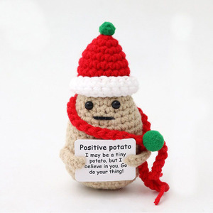 Hot handwoven búp bê năng lượng tích cực khoai tây búp bê vui biểu tượng cảm xúc mặt dây chuyền thời trang dệt kim len đồ chơi - Product Image 1