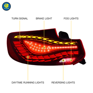 YU GUANG para BMW F22 luz trasera 2014-2020 F23 F87 actualización trasera LED luz trasera <span class=keywords><strong>Dragon</strong></span> Scale LED F22 luz trasera indicadores de lámpara trasera - Product Image 5