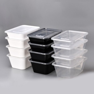 Recipientes Desechables de Plástico Transparente para Preparación de Comidas, Aptos para Microondas, de Grado Alimenticio, Rectangulares, con Relieve, para Ensaladas y Almuerzos, de 500 ml, 650 ml, 750 ml y 1000 ml, Gran Venta - Product Image 5