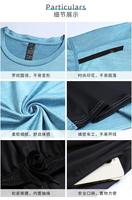 Conjunto Deportivo de Camiseta y Pantalones Cortos Transpirables, de Secado Rápido, Antibacteriano y que Absorbe la Humedad, con Detalles Reflectantes para Entrenamiento, Venta al Por Mayor