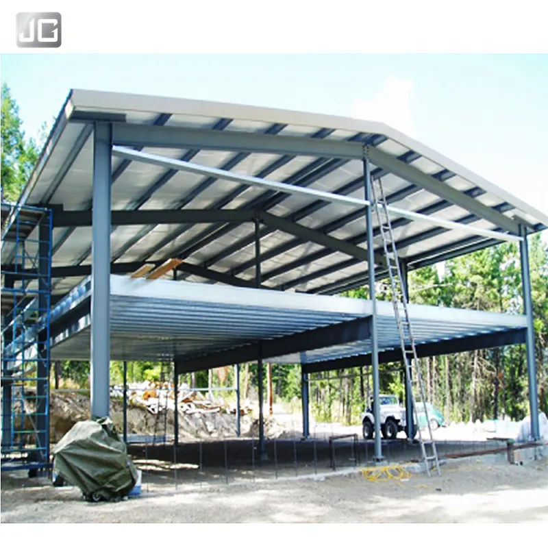 Prefab Magazijn Werkplaats Hangarschuur Bouw Industriële Metalen Frame Stalen Structuur Gebouw
