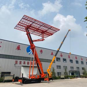 Plataforma elevadora móvil hidráulica sobre orugas con elevación inversa para trabajos de construcción en exteriores - Product Image 2
