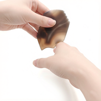 Pierre Gua Sha en Agate Grise Naturelle pour l'Équilibrage Énergétique et le Massage Facial, Solution Innovante pour le Contour du Visage et la Guérison