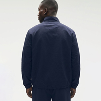 Ensemble de vêtements de sport athlétiques légers pour hommes, coupe-vent en nylon, veste à fermeture éclair 1/4 et short
