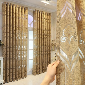American modern grommet ready geometrico velluto jacquard tulle tenda nave veloce caffè nice home room nuovo design tenda