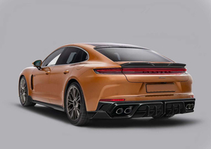 Pieza de automóvil de fibra de carbono seca para Porsche Panamera Upgrade <span class=keywords><strong>Aulen</strong></span> Design Body Kit Front Lip Rear Difusor Side SkirtsTuning Aero - Product Image 3