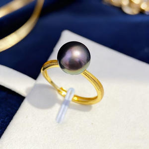 10760 Accessoires de perles DIY, support vide pour bague en argent S925, support décoratif en argent en forme de gourde, outils plats 5-9mm, équipement - Product Image 2