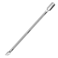 Pousse-cuticules en acier inoxydable double tête, grattoir et dissolvant de vernis à ongles, outil de manucure pour usage domestique, modèle Pusher