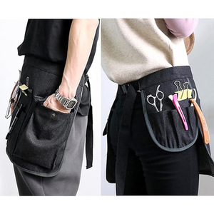 Tablier de travail personnalisé en polycoton Beckon avec plusieurs poches, tablier de <span class=keywords><strong>serveuse</strong></span> avec ceinture réglable pour serveur, coiffeur - Product Image 2