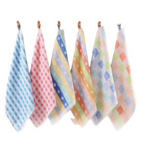 10-pack of pure cotton square towels, small towels, children's towels, soft and absorbent, suitable for infants and - Product Image 1