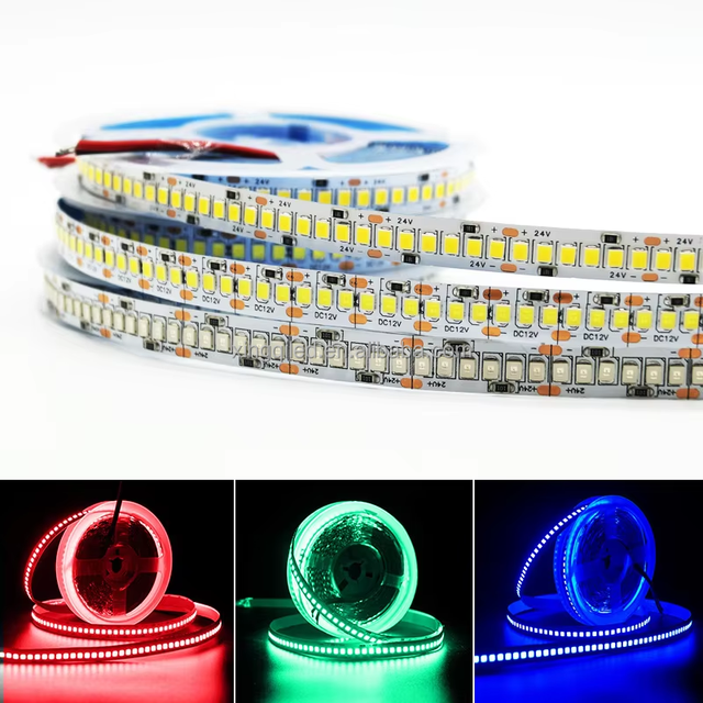 SMD2835 Led Strip 240Leds 10mm 12V 24V 5M Smart IP20 Waterproof Flexible Decor Led Strip Linear Light SMD2835 Led Strip