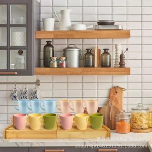 Wooden Double Layer Storage <b>Rack</b> Solid Wood <b>Kitchen</b> Spice <b>Rack</b> Adjustable Mug Holder Countertop Organizer - Product Image 1