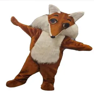 Funtoys Costume de mascotte de renard en peluche pour adulte dessin animé Cosplay pour Halloween Noël publicité carnaval accessoire de jeu