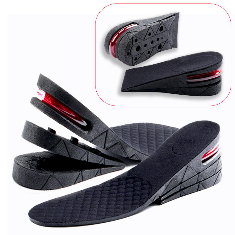 Yebei Factory Outlet Layer Height Increase Insole Air Cushion Shoe Lifts Shock Absorption Heel Elevator Shoes Insole