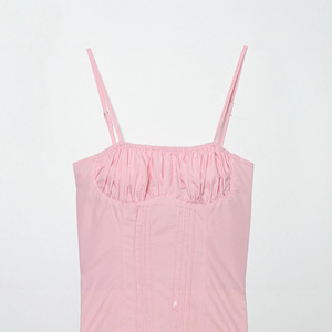 <span class=keywords><strong>Vestido</strong></span> <span class=keywords><strong>Midi</strong></span> Personalizado Primavera 2026 sin Tirantes con <span class=keywords><strong>Espalda</strong></span> Fruncida y Tirantes Finos, sin <span class=keywords><strong>Espalda</strong></span> y Hombros Descubiertos, OEM de Fábrica de Ropa China - Product Image 3