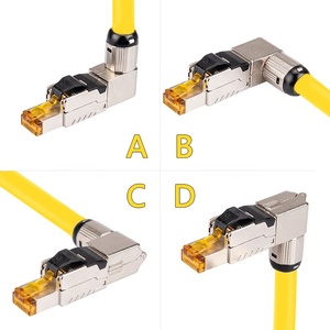 Linkwylan 10g cat6A <span class=keywords><strong>90</strong></span> độ Angled toolless chấm dứt cắm RJ45 shielded lĩnh vực Kết nối công cụ miễn phí <span class=keywords><strong>Ethernet</strong></span> kết nối - Product Image 3