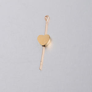 Abalorios de Corazón para Llaveros, Dijes de Acero Inoxidable para Fabricación de Joyas, Abalorios DY, Dijes de Corazón para Pulseras, Collares y Accesorios para Pendientes - Product Image 4