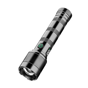 Lampe torche en alliage d'aluminium 19Baba, portée 100-200m, rechargeable, zoom, utilisation extérieure et domestique - Product Image 1
