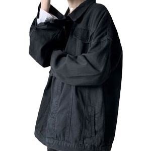 Chaqueta vaquera vintage con grafitis para niños, estilo holgado y atractivo, para primavera, estilo urbano, abrigos de mezclilla para hombre - Product Image 1