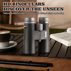 Binoculares 10x42 con revestimiento múltiple HD óptico para observación de aves y paisajes, observación natural, portátiles, antideslizantes - Product Image 2