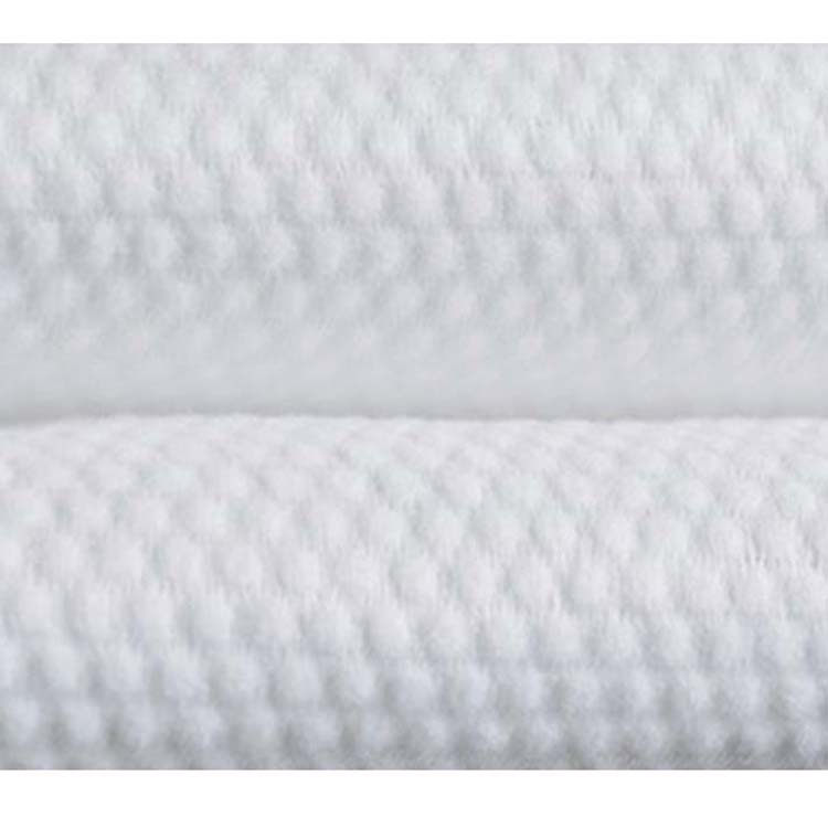 Natural 100% Organic Bamboo Fiber Spunlace Nonwoven Fabric Roll for Baby Wipes Embossed Nonwoven Spunlace