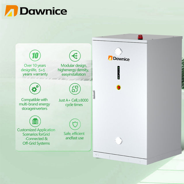 Dawnice High-Efficiency Commercial Industrial ESS Solution 100kW 200kWh 225kWh Energy Storage Battery Cabinet Works
