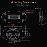 Tweeter AMT 30W HiFi Ribbon Tweeter Speaker Air Motion Transformer Pengeras Suara Mobil Driver Neodymium Home Theater AMT40-03A