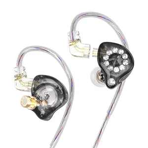 QKZ AK6火花C针可拆卸电缆入耳式耳机移动直播监视器HiFi通用跑步耳机ak6