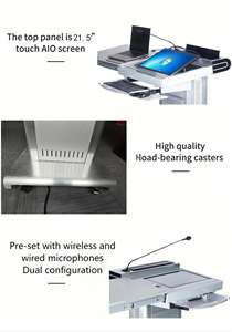 <span class=keywords><strong>Atril</strong></span> Moderno Minimalista de 21.5 Pulgadas con Sistema de Gestión de Cables Oculto <span class=keywords><strong>para</strong></span> Educación - Product Image 6