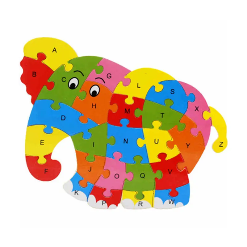Cartoon Children's English Cognitive Puzzle Game Kids Educational Toys EVA Alphabet Animal Puzzle Toy
